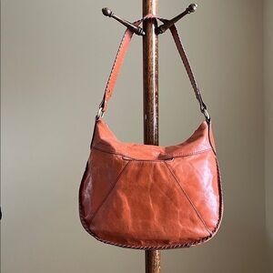 HOBO Burnt Orange Leather Shoulder Bag